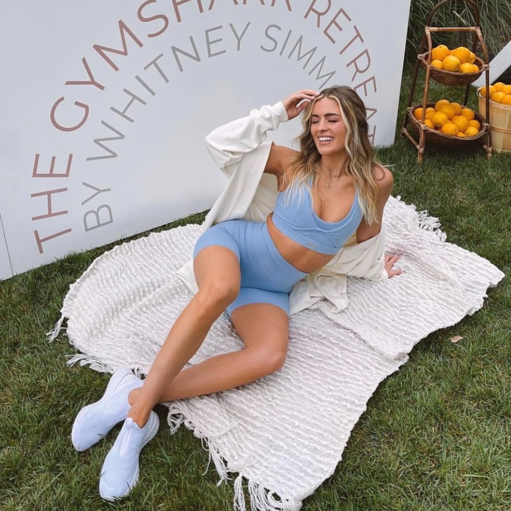 Gymshark x Whitney Mesh Sports Bra and Shorts